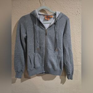 Tory Burch 2 Piece Set, Track Outfit Jacket & Pant Set, Gray, Size Small